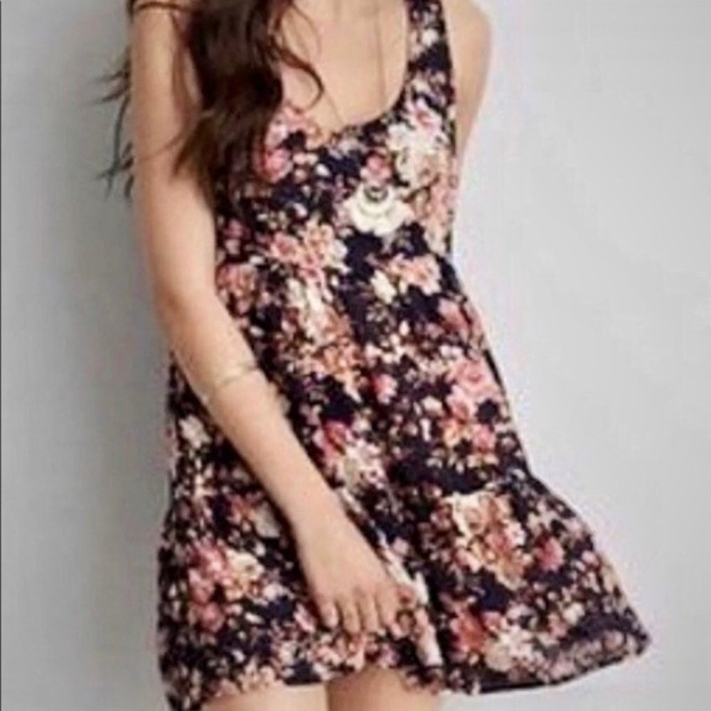 AEO Sz XS Floral Babydoll Slip Dress - Picture 11 of 11